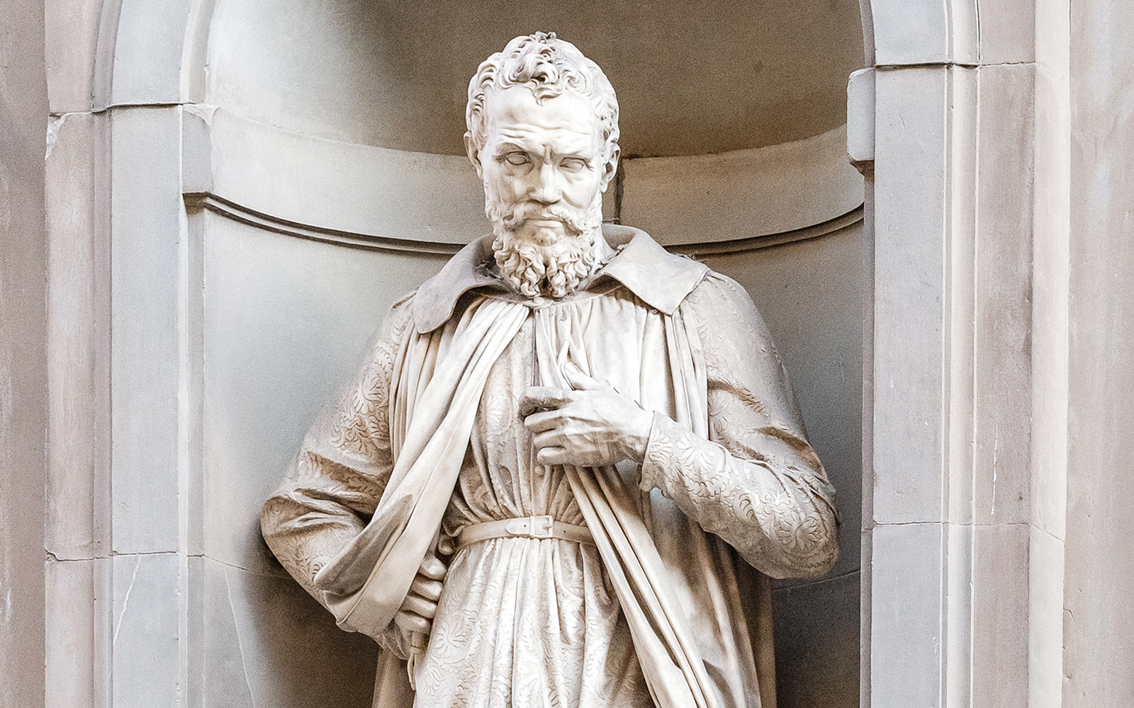 Michelangelo Buonarroti's statue in Florence, Italy