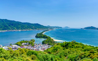 Amanohashidate sandbar view on Kyoto Coastal Tour, Japan.