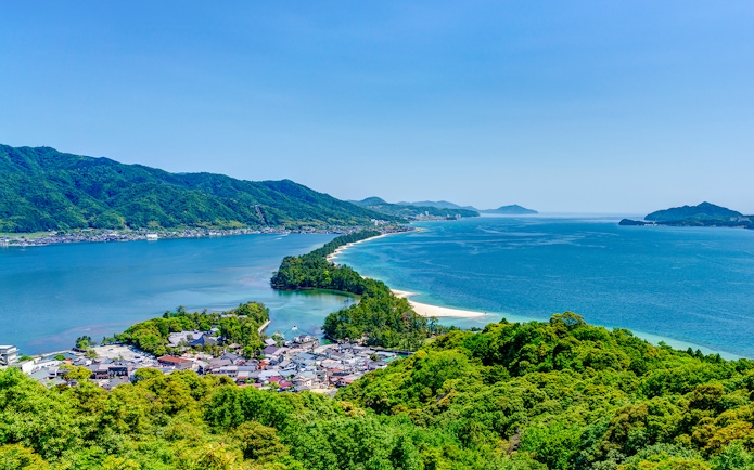 Amanohashidate sandbar view on Kyoto Coastal Tour, Japan.