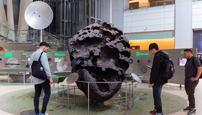 Willamette Meteorite exhibit at American Museum of Natural History, part of New York Sightseeing Day Pass.