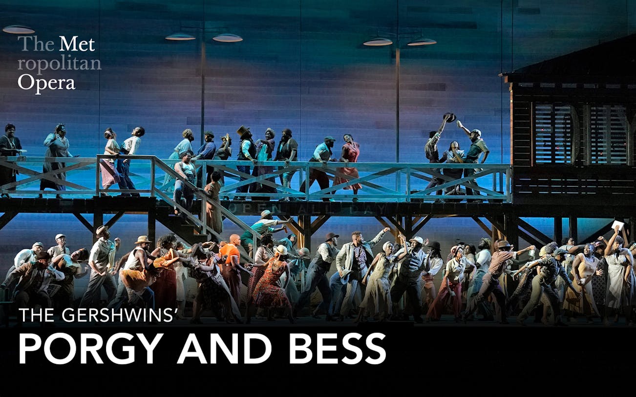 Performers on stage during "Porgy and Bess" at the Metropolitan Opera.