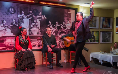 Flamenco dancers performing at Tablao La Cantaora, Seville.