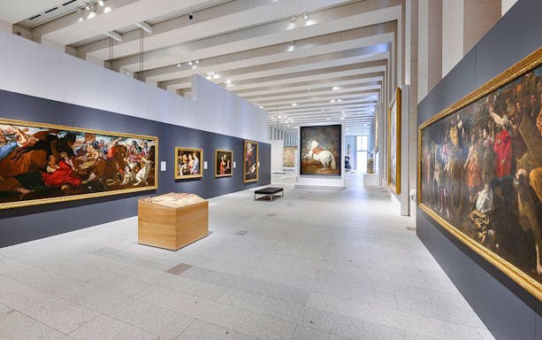 Paintings displayed in the Royal Collections Gallery, Madrid.