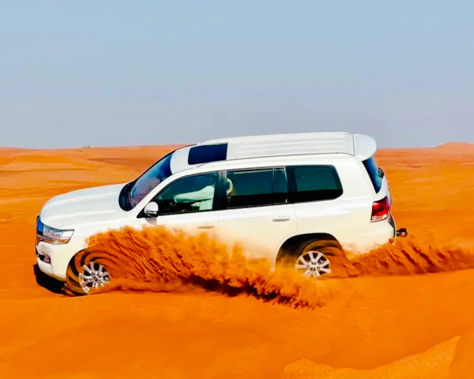 Dubai Evening Desert Safari with 4x4 Dune Bashing, BBQ Dinner, Live Shows & Hotel Transfers