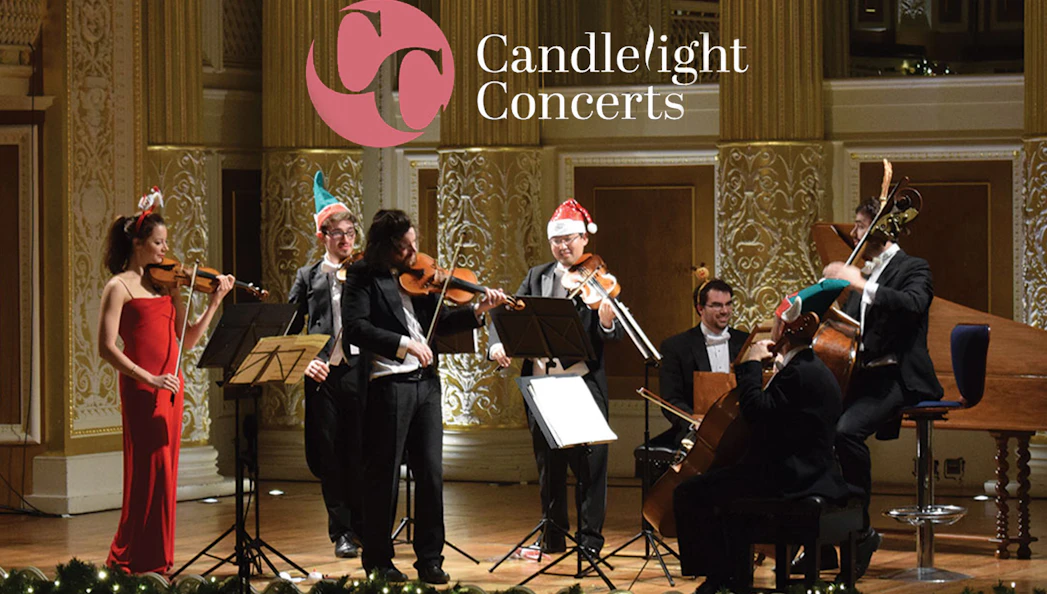 Musicians performing at Viennese Christmas Spectacular by Candlelight concert.