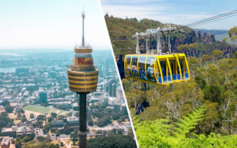 Sydney Tower Eye and cable car in Blue Mountains, part of Sydney Multi Attraction Pass.