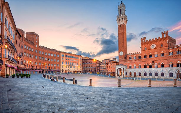 Piazza del Campo in Siena, Italy, venue for the Palio horse race.