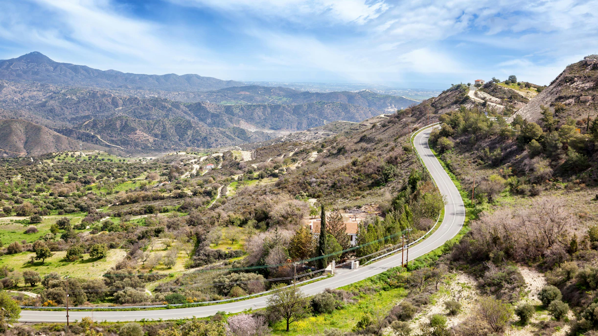 winding roads of troodos