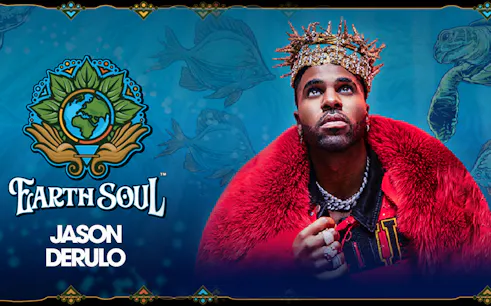 Earth Soul event poster featuring performer at Coca-Cola Arena
