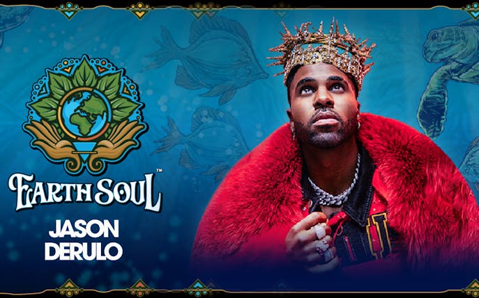 Earth Soul event poster featuring performer at Coca-Cola Arena