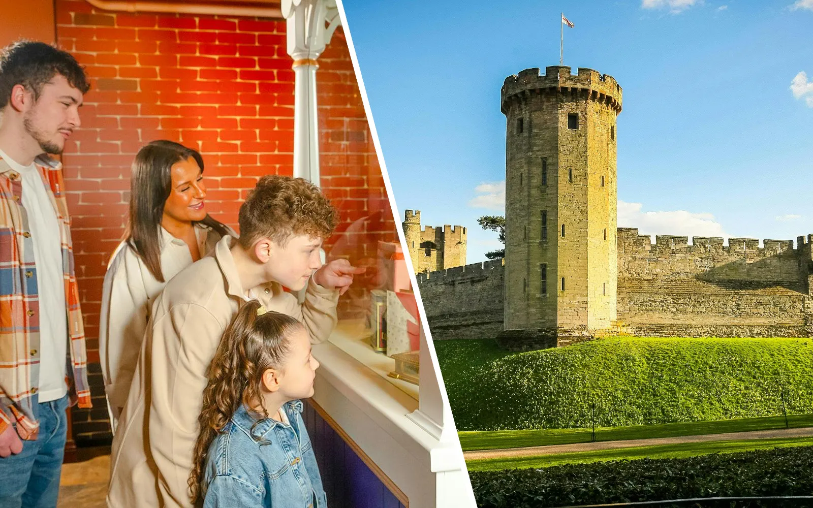 Guests exploring exhibits at the Bourneville Experience, Cadbury World.