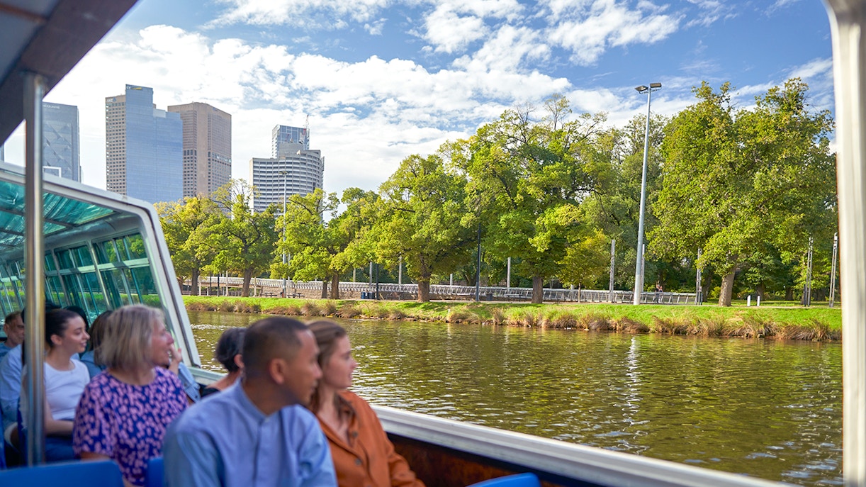 Guests on the Melbourne River Cruise