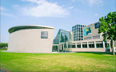 Van Gogh Museum exterior with modern architecture in Amsterdam.