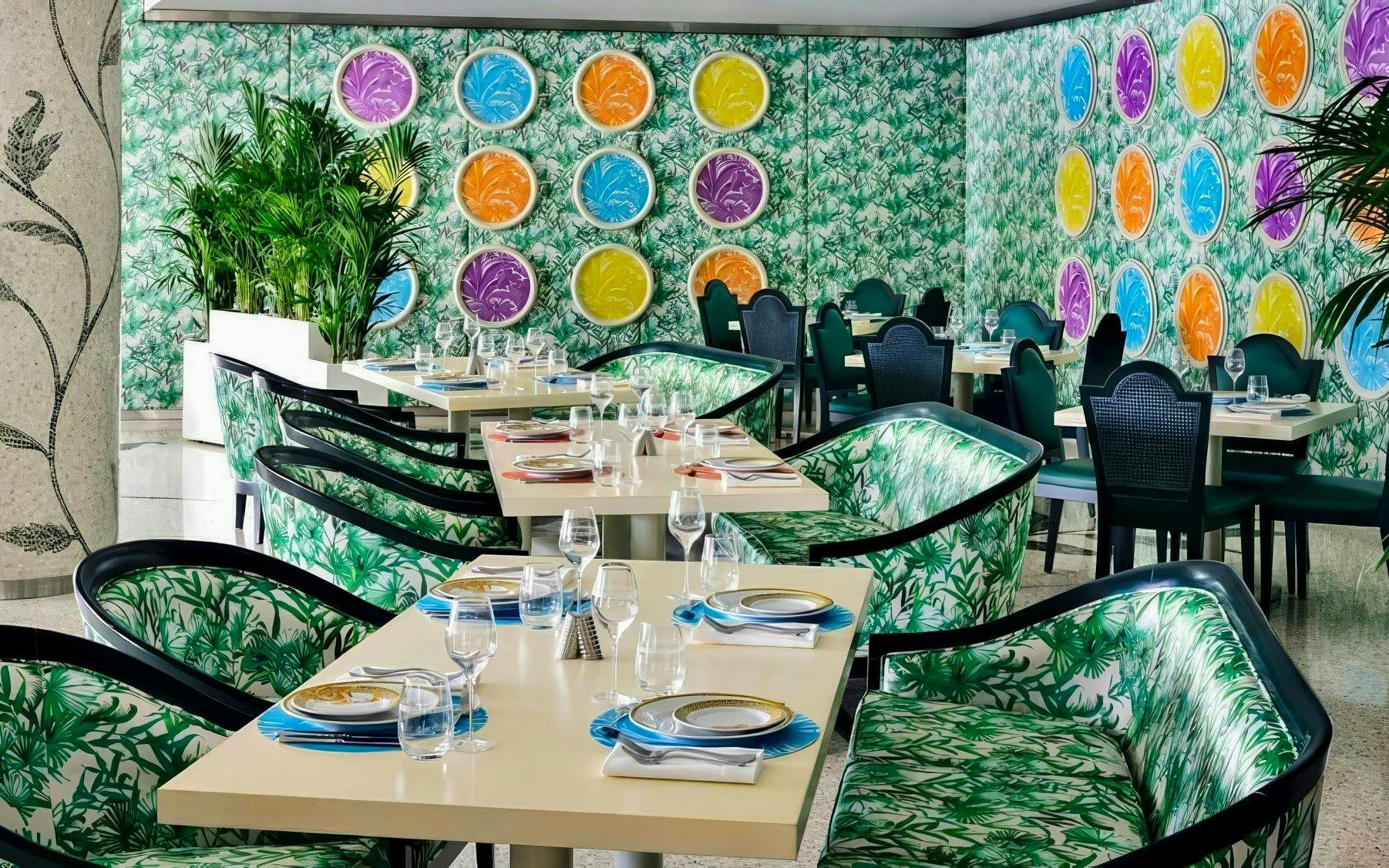 palazzo versace dubai: ужин «шведский стол» в ресторане giardino-2