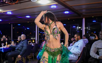 Dancer performing on Bosphorus Dinner Cruise in Istanbul.