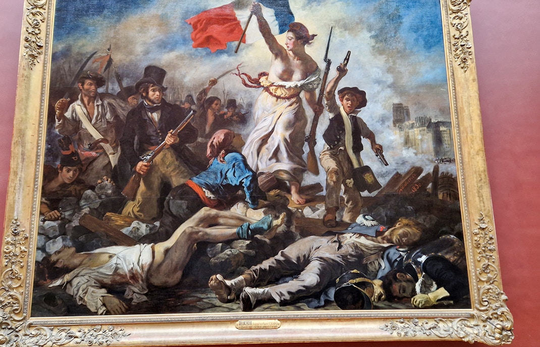 The Louvre - It showcases artwork from around the world.