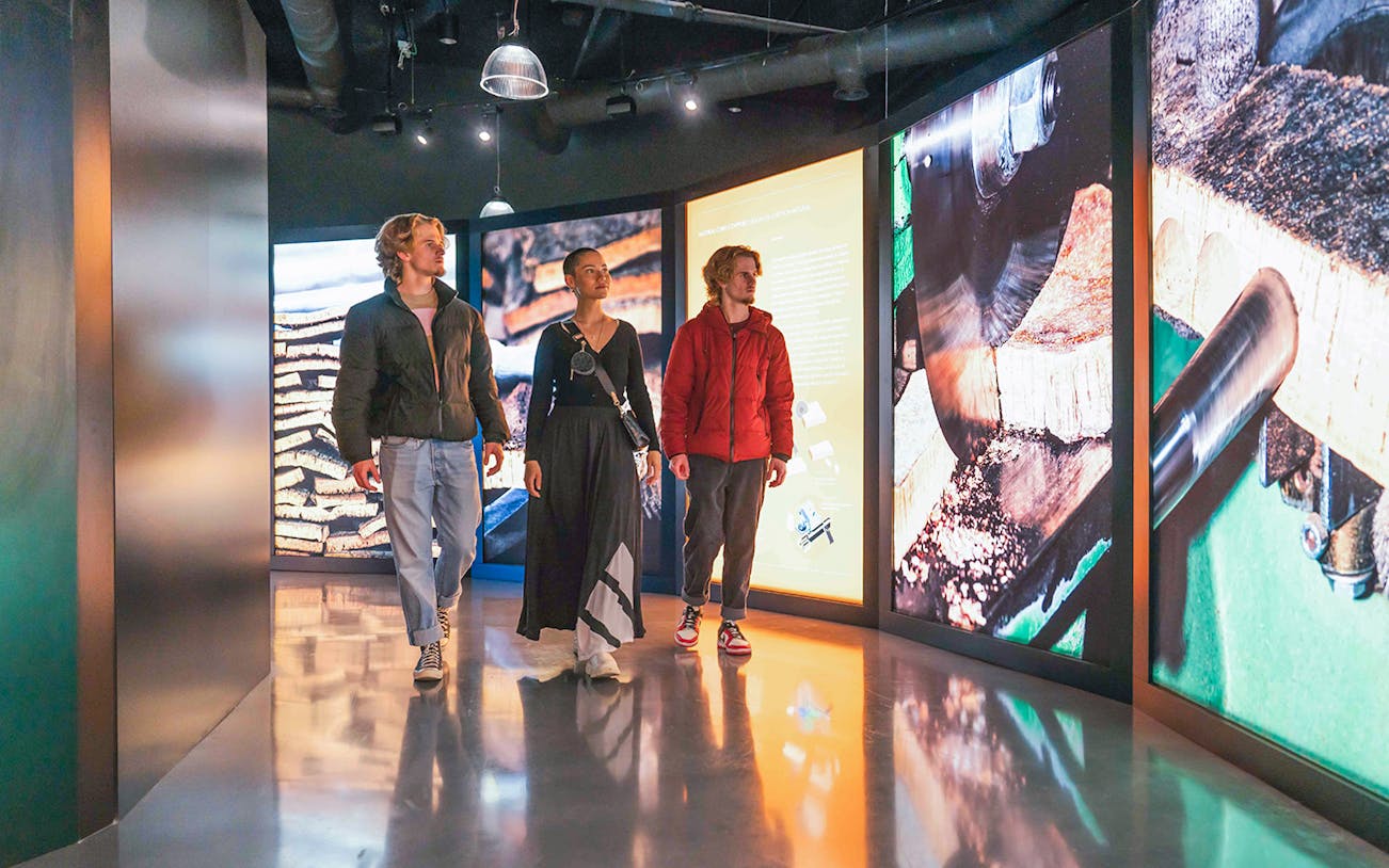 Visitors exploring exhibits at Planet Cork.