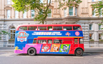 Paw Patrol themed double-decker bus for Brigit’s Afternoon Tea Tour in London.