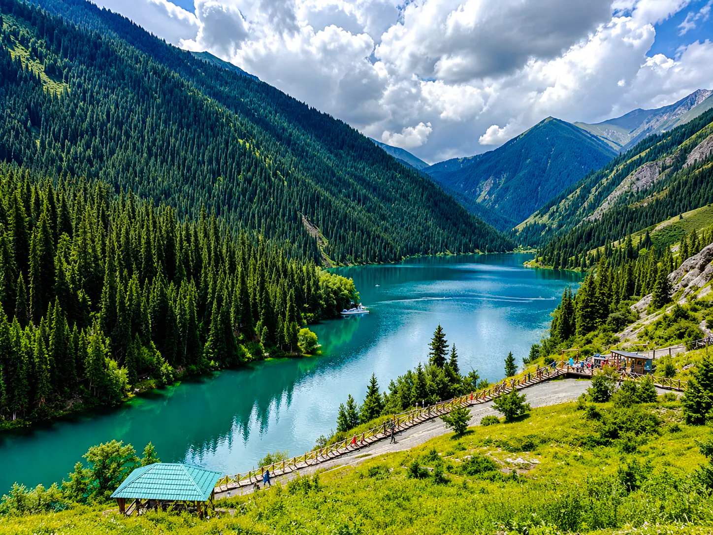 private 2-day charyn canyon, kolsai & kaindy lakes tour with a-frame stay-1