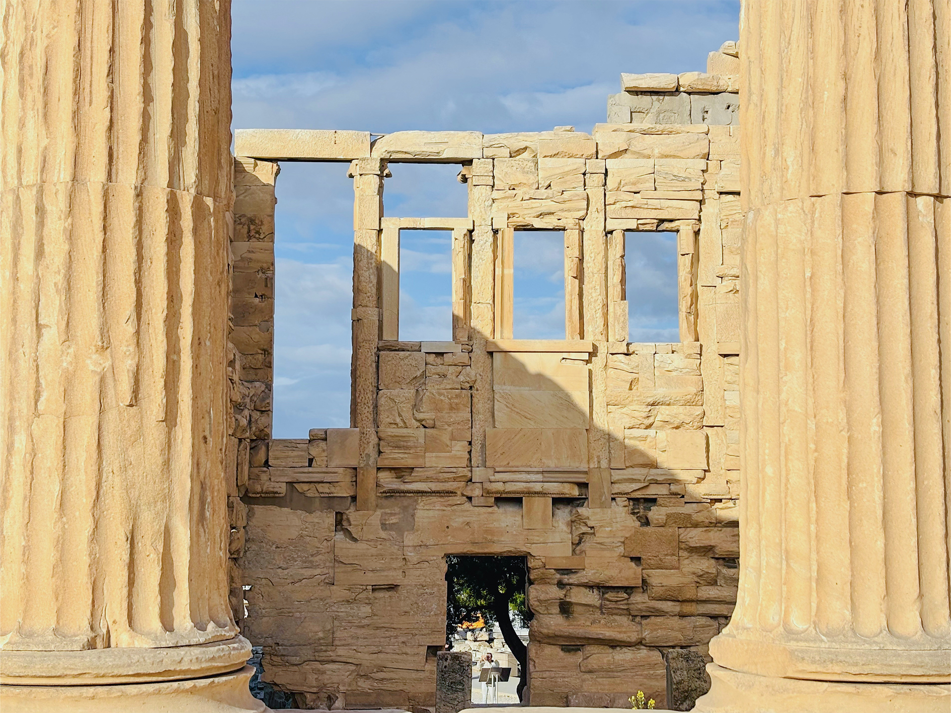 Columns of The Erechtheion, Temple of Athena Polias, Acropolis, Athens