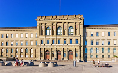 ETH Zurich main building facade on a sunny day during The Best of Zürich City Tour.