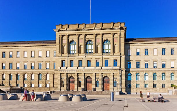 ETH Zurich main building facade on a sunny day during The Best of Zürich City Tour.
