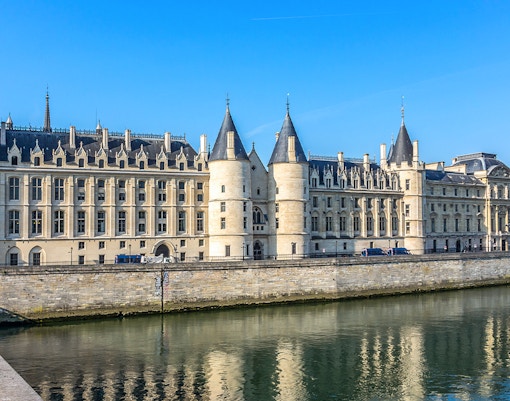 Conciergerie Paris historic building along the Seine River.