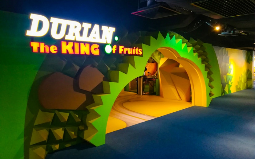 Entrance to Durian King exhibit at The TOP Penang.