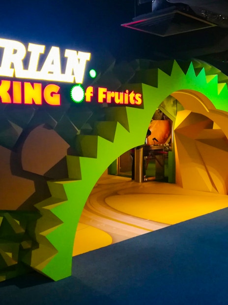 Entrance to Durian King exhibit at The TOP Penang.