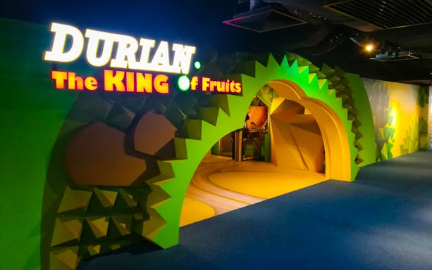 Entrance to Durian King exhibit at The TOP Penang.