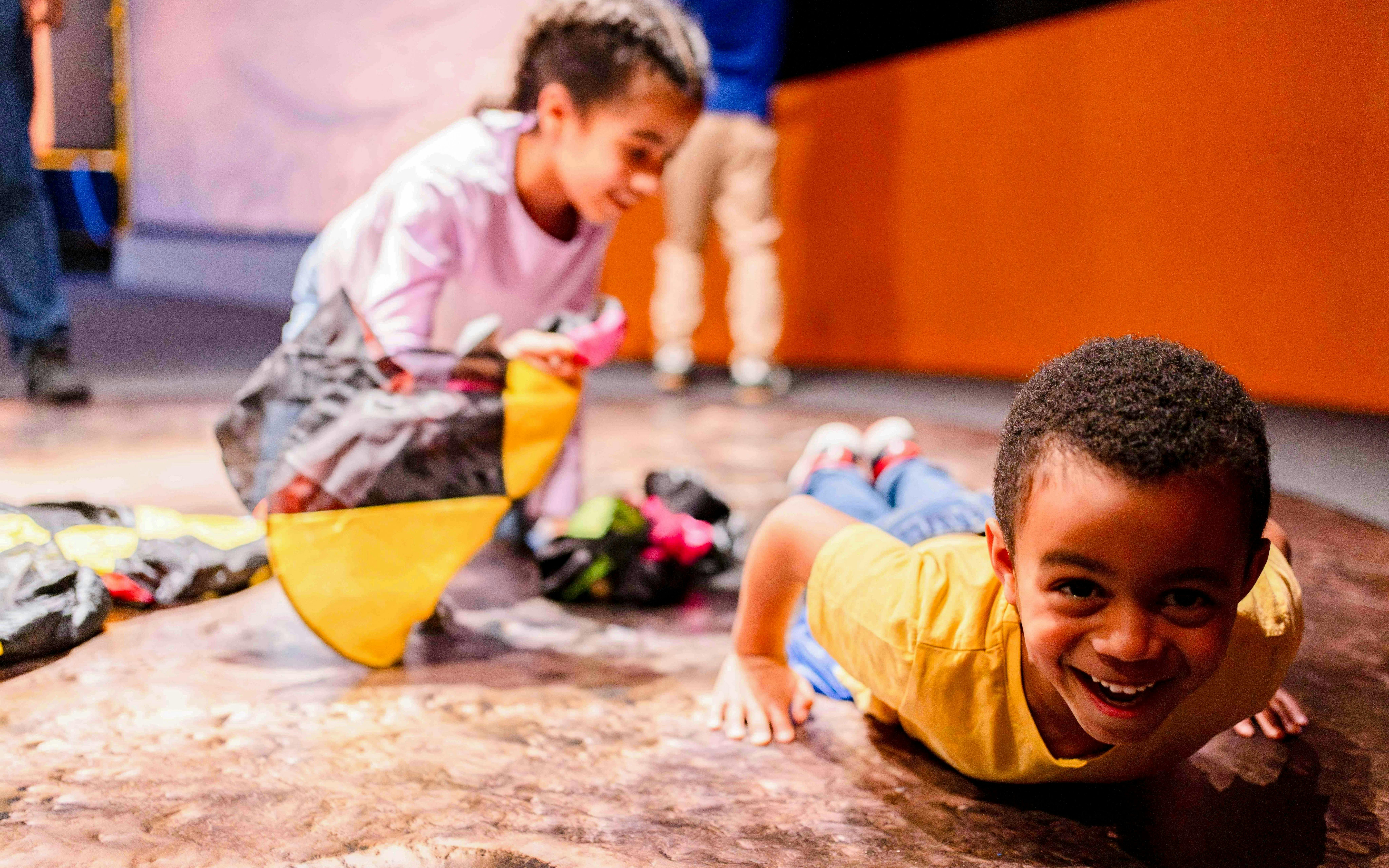 Children engaging in activities at the Astronomers Take Over event, National Maritime Museum.