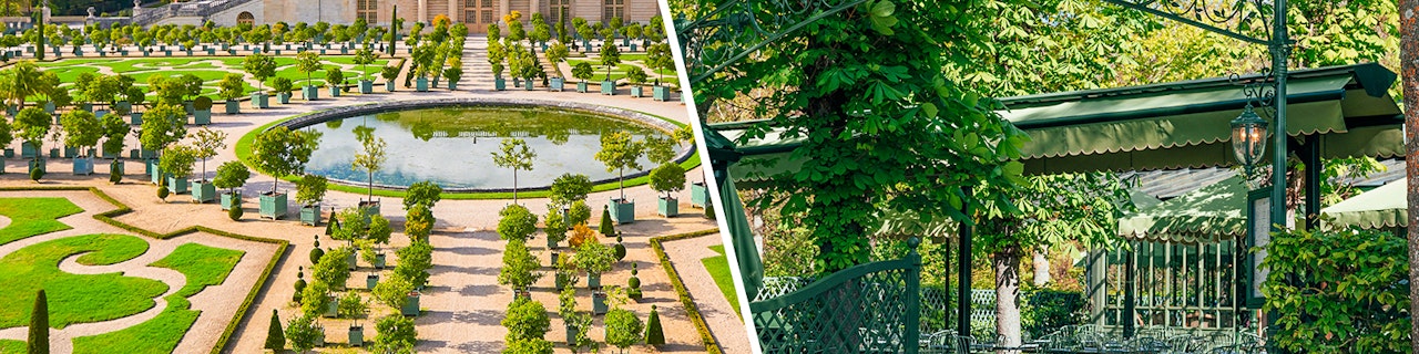 Ristorante con giardino La Flottille + Biglietto con accesso completo alla reggia di Versailles