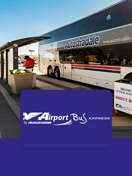 Airport Bus Express at Milan Linate Airport for Milan Centrale route.