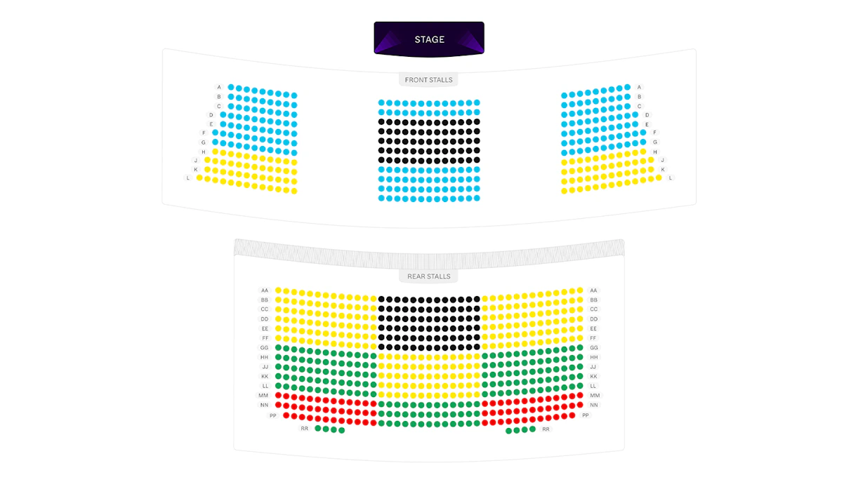 queen elizabeth hall seating map