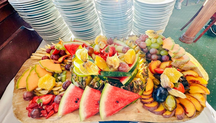 fruit platter at Mercado central in valencia spain