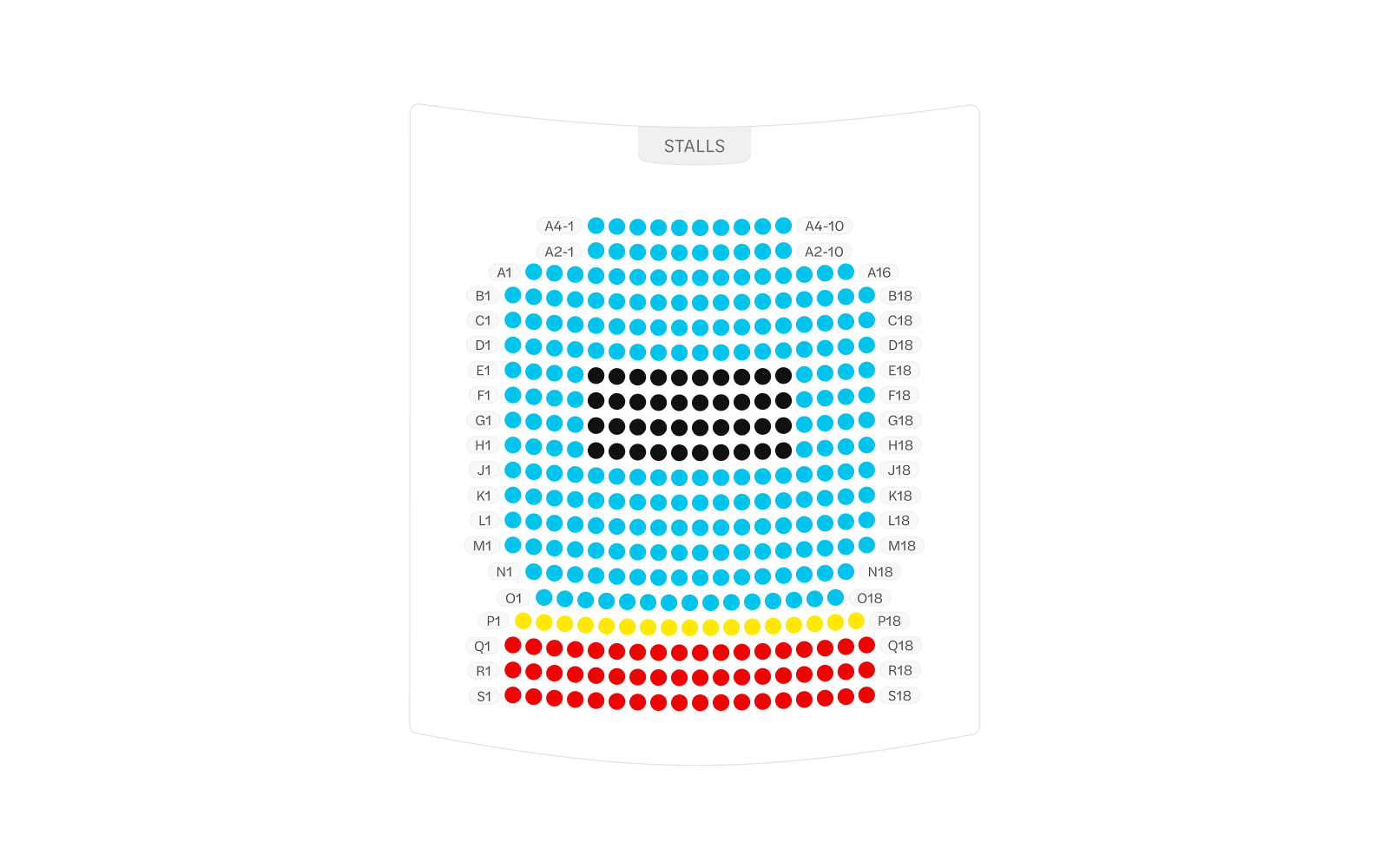 Vaudeville  Theatre seating plan image