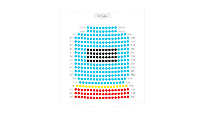 Vaudeville Theatre seating plan image