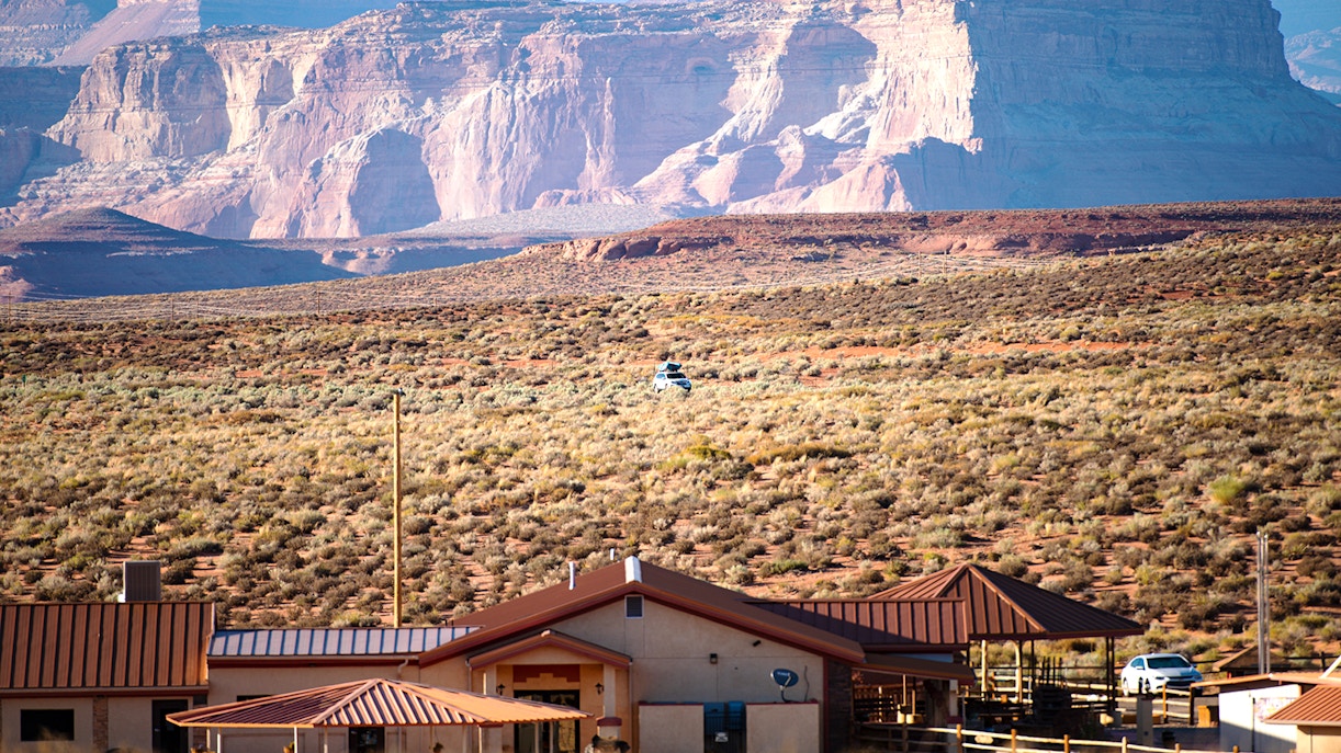 Grand Canyon Village view, Grand Canyon National Park, showcasing iconic rock formations.