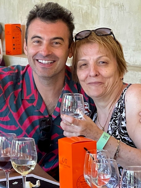Tourists enjoying wine tasting at Marqués de Casa Concha, Concha y Toro.