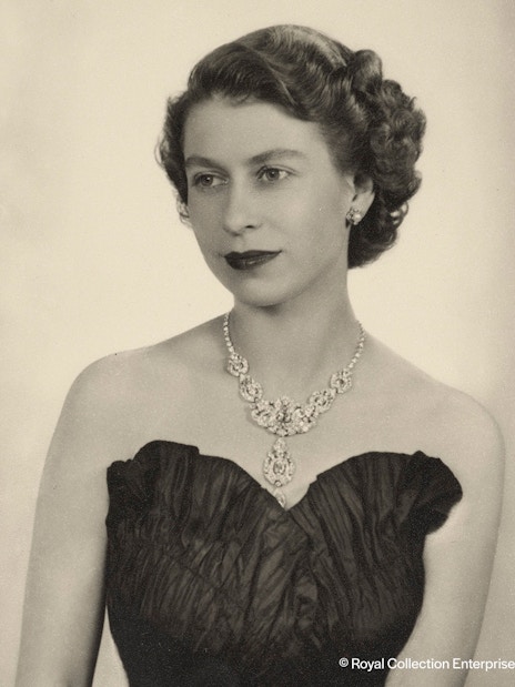 A historical portrait in The King's Gallery at the Palace of Holyroodhouse.