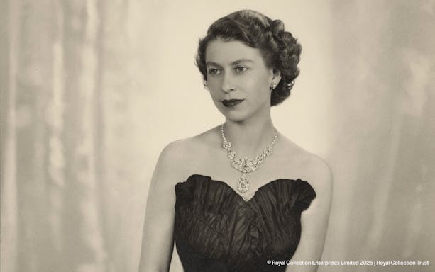 A historical portrait in The King's Gallery at the Palace of Holyroodhouse.