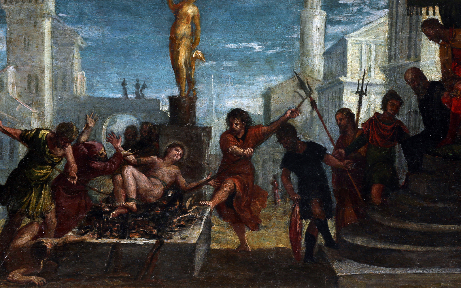 Martyrdom of Saint Lawrence Bernini Uffizi