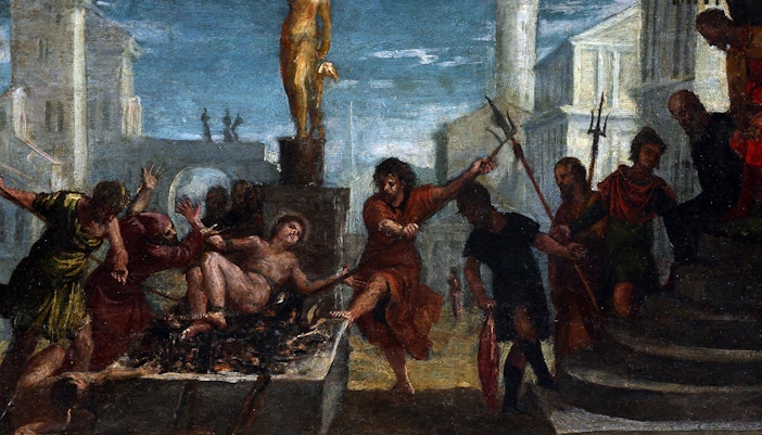 Martyrdom of Saint Lawrence Bernini Uffizi