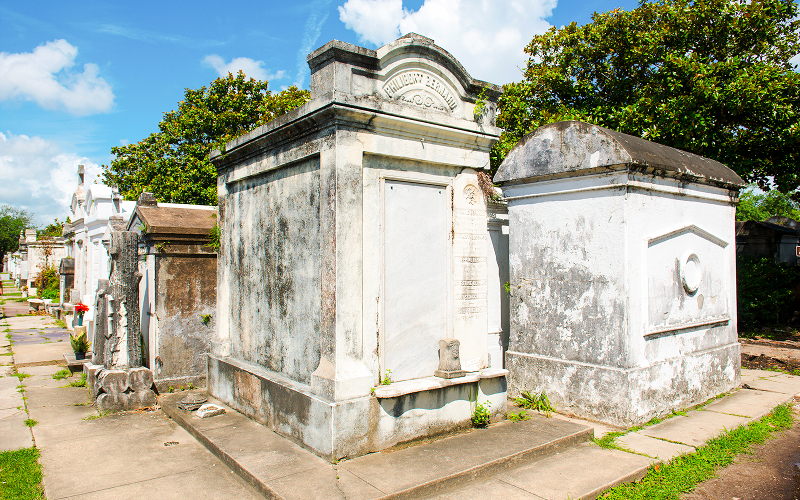 Tombs in Lafayette Cemetery, Garden District, New Orleans, Louisiana.