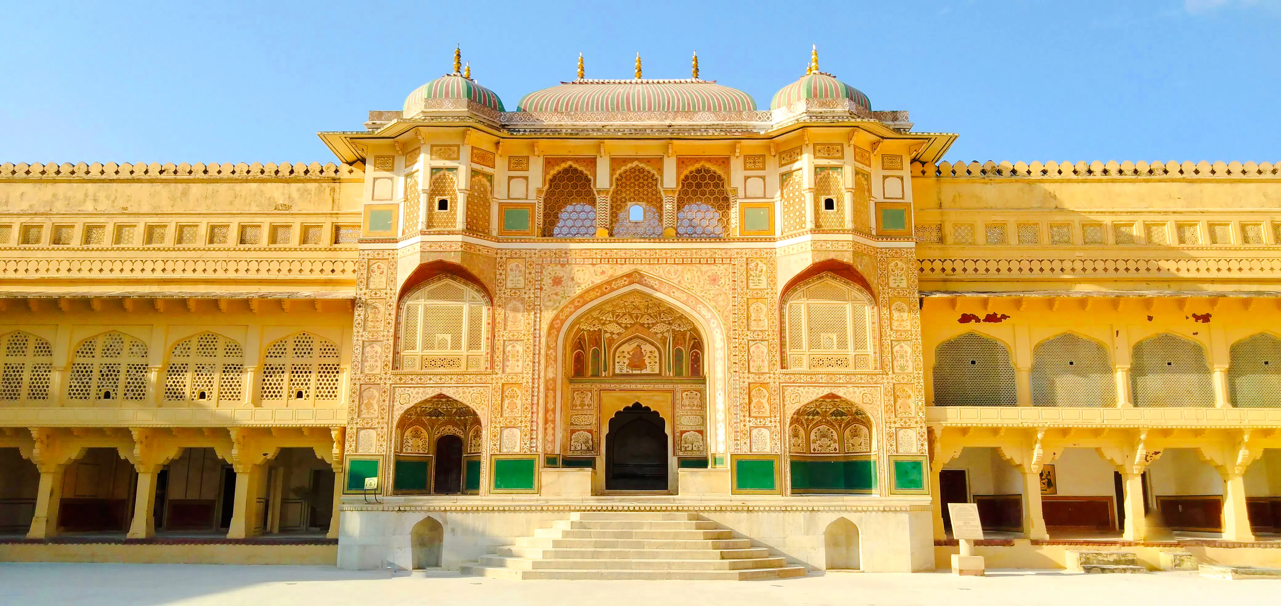 Amber Fort entrance in Jaipur, part of the Golden Triangle Tour from Delhi.
