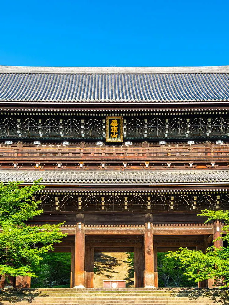 Wooden gate at a Kyoto temple, part of the Kyoto coast, Amanohashidate & Ine Bay 1-Day Trip.
