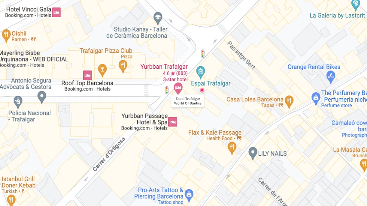 World of Banksy Barcelona - Location