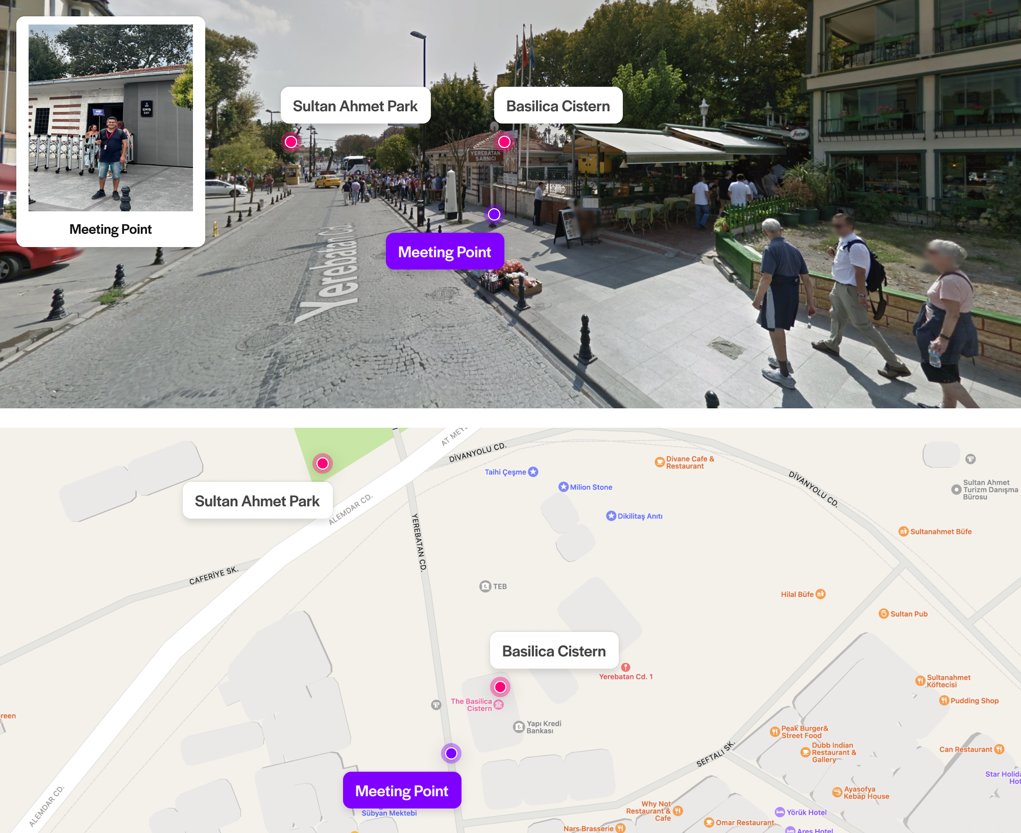 Where is the Basilica Cistern located?