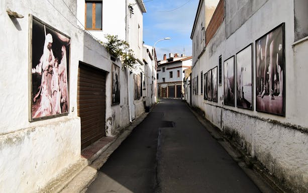 Cagliari San Sperate city tour with mural art and sculptures in Sardinia, Italy.
