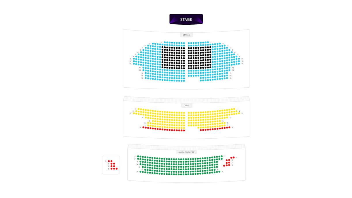Rialto Theater seating plan